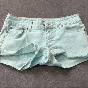Women's Light Blue Denim Shorts